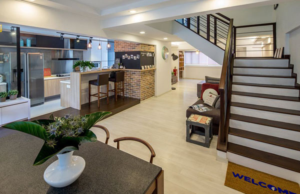 復式樓室內樓梯效果圖